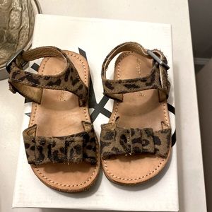 Leopard print Freshly Picked size 4 sandals